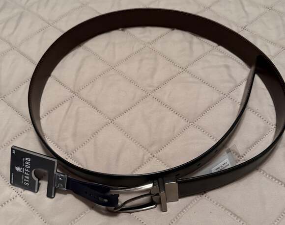 Stafford Other - Men's STAFFORD Black/Brown Reversible Belt l Size 38 with Tags Attached - NEW